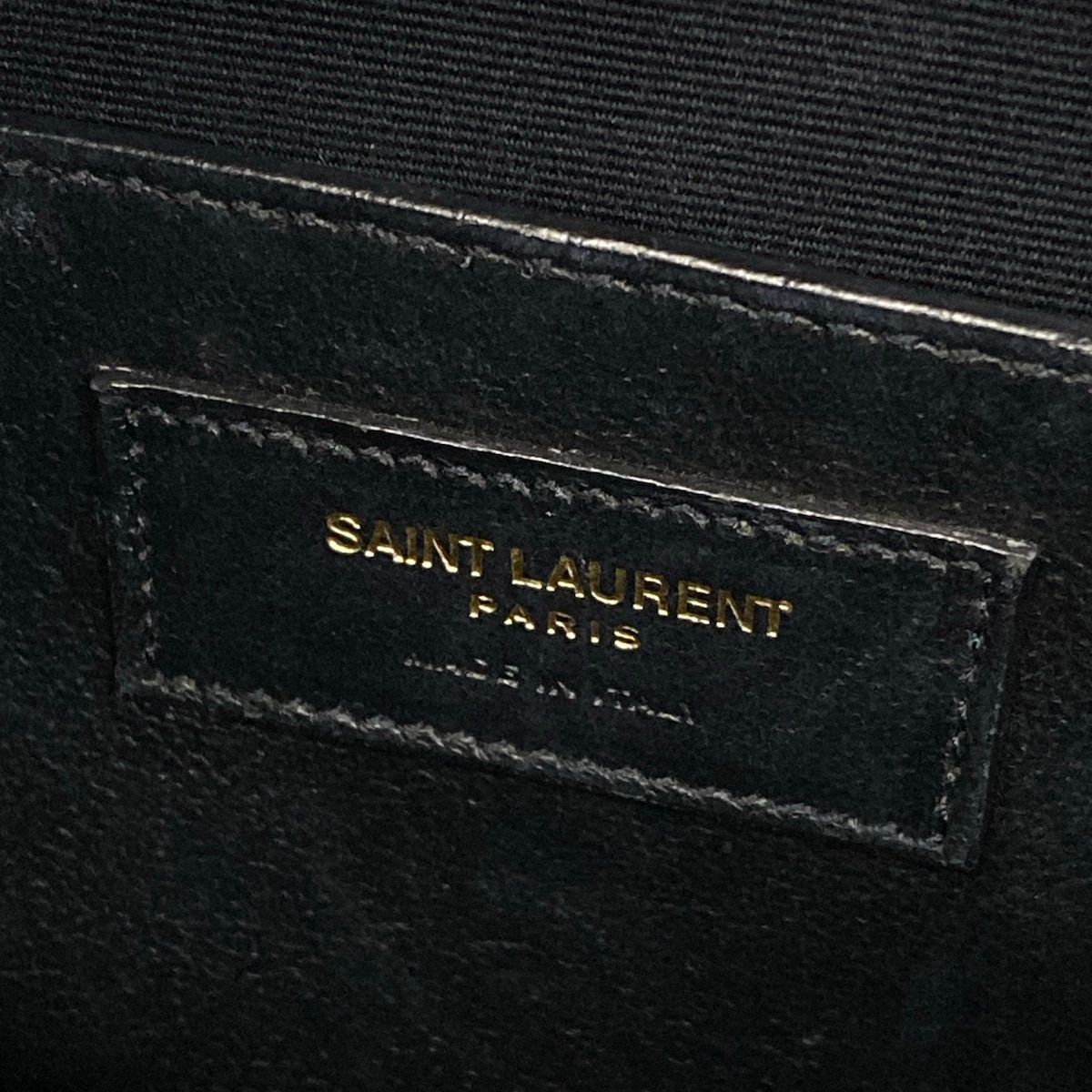 Saint Laurent Paris Handbag Uptown Small Dark Gray Leather — view 9