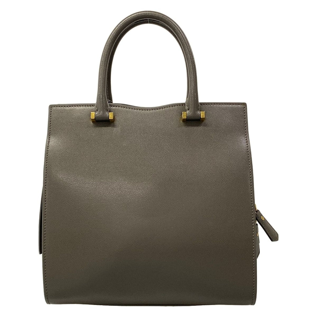 Saint Laurent Paris Handbag Uptown Small Dark Gray Leather — view 3