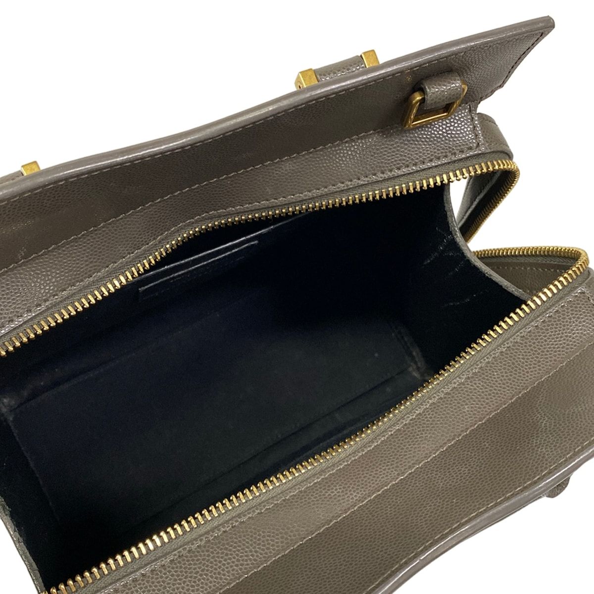 Saint Laurent Paris Handbag Uptown Small Dark Gray Leather — view 7