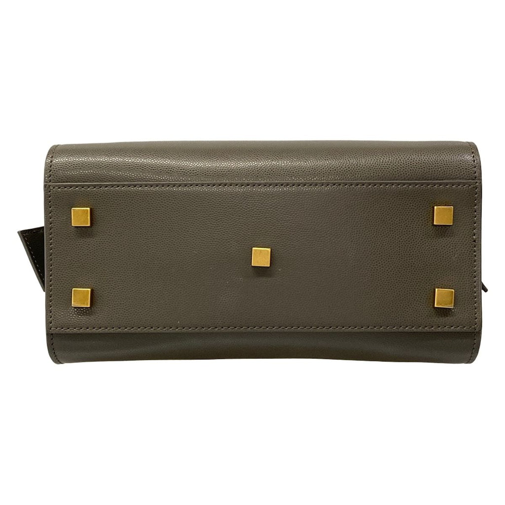Saint Laurent Paris Handbag Uptown Small Dark Gray Leather — view 5