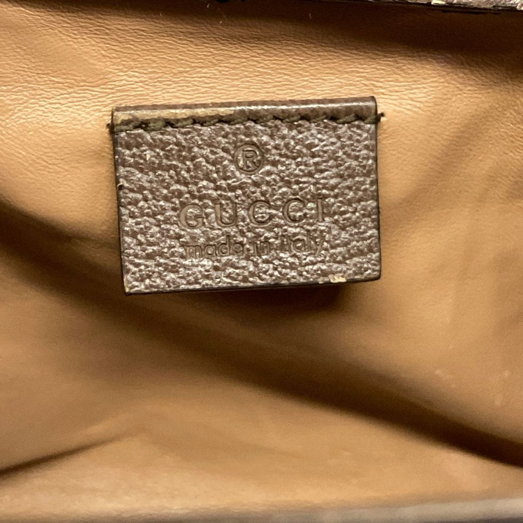 Gucci Tote Diana Mini Dark Brown Beige Leather — view 9
