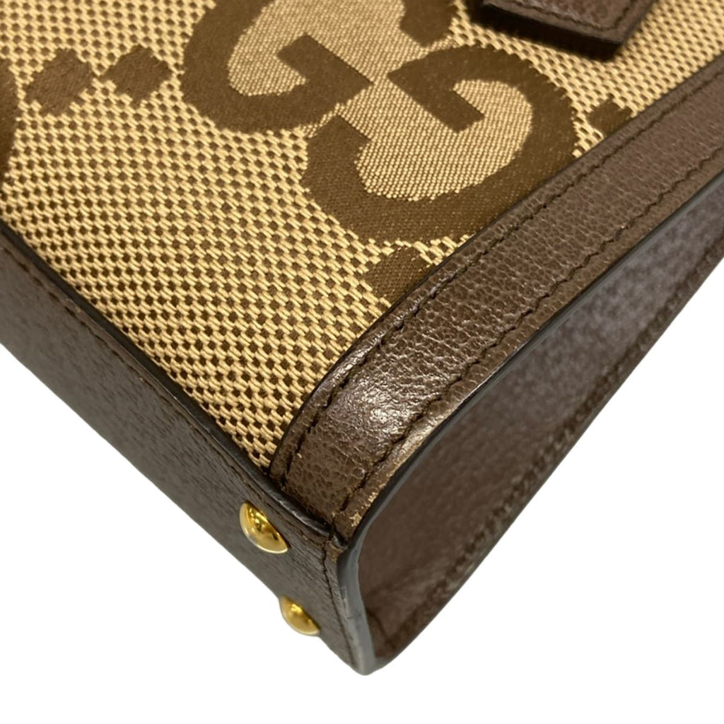 Gucci Tote Diana Mini Dark Brown Beige Leather — view 6
