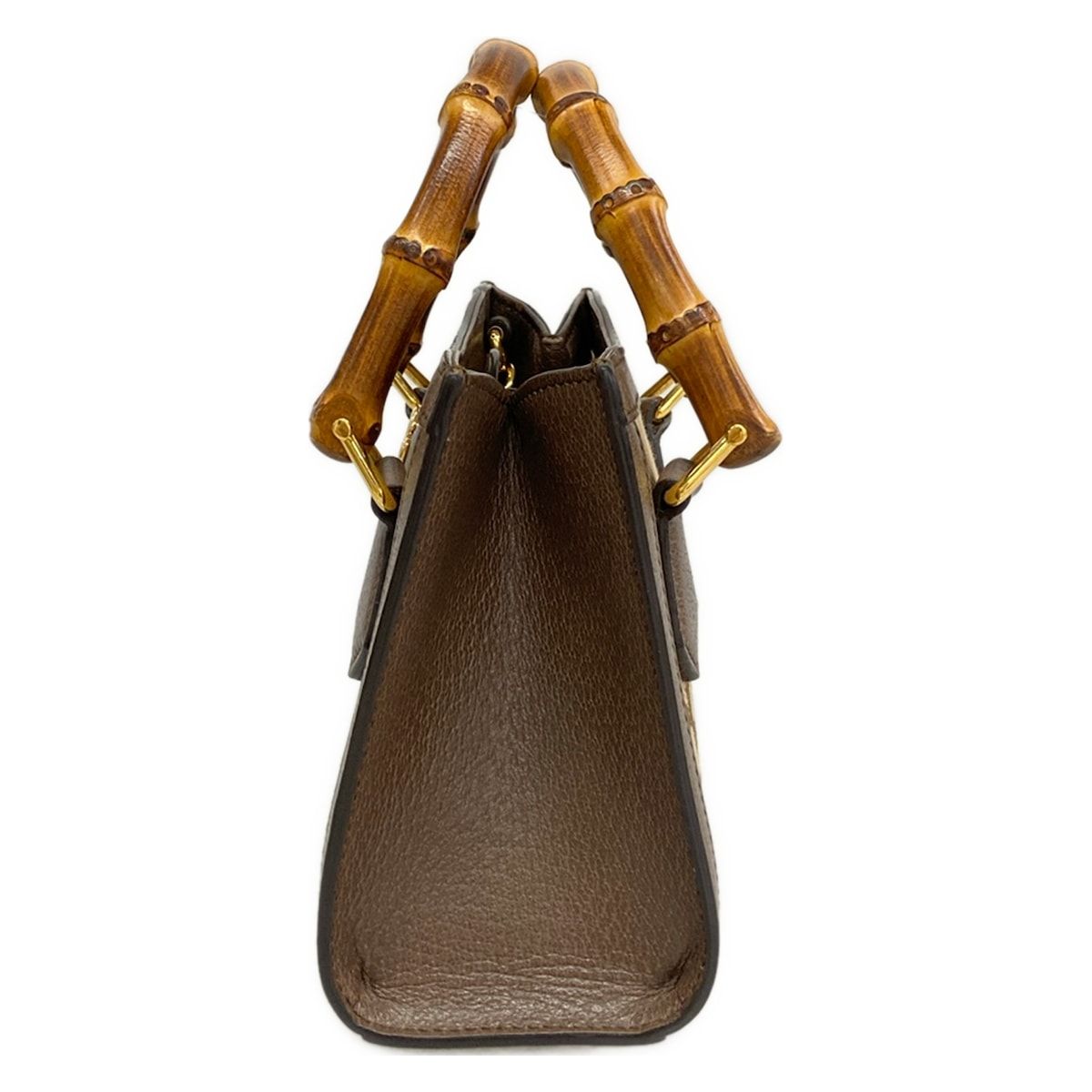 Gucci Tote Diana Mini Dark Brown Beige Leather — view 4