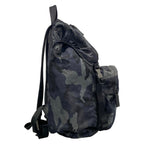 Prada Backpack Dark Navy Gray Multi Leather Tag Camouflage Pattern — view 2
