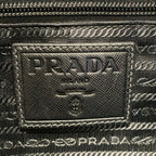 Prada Backpack Dark Navy Gray Multi Leather Tag Camouflage Pattern — view 9