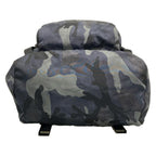 Prada Backpack Dark Navy Gray Multi Leather Tag Camouflage Pattern — view 5