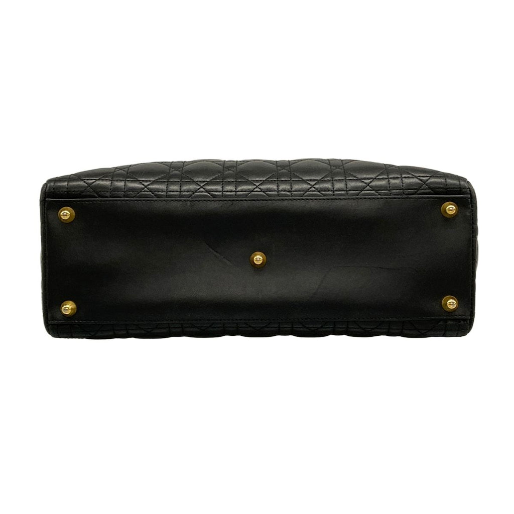 Dior Handbag Lady Large Bag Black Lambskin — view 5