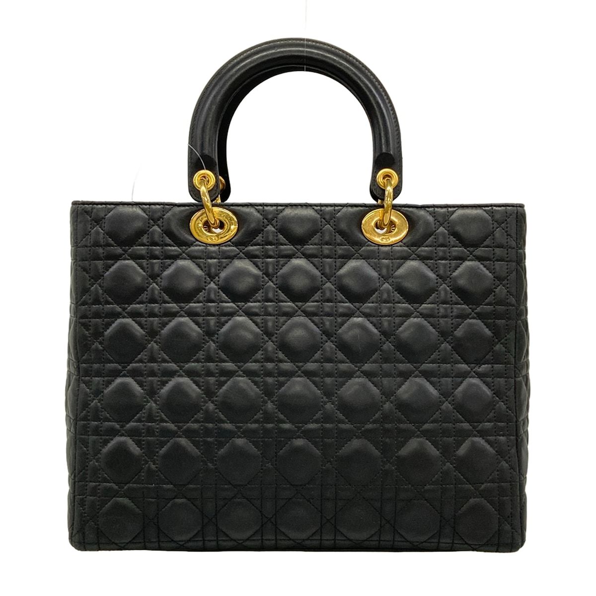 Dior Handbag Lady Large Bag Black Lambskin — view 3