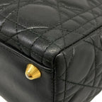 Dior Handbag Lady Large Bag Black Lambskin — view 6