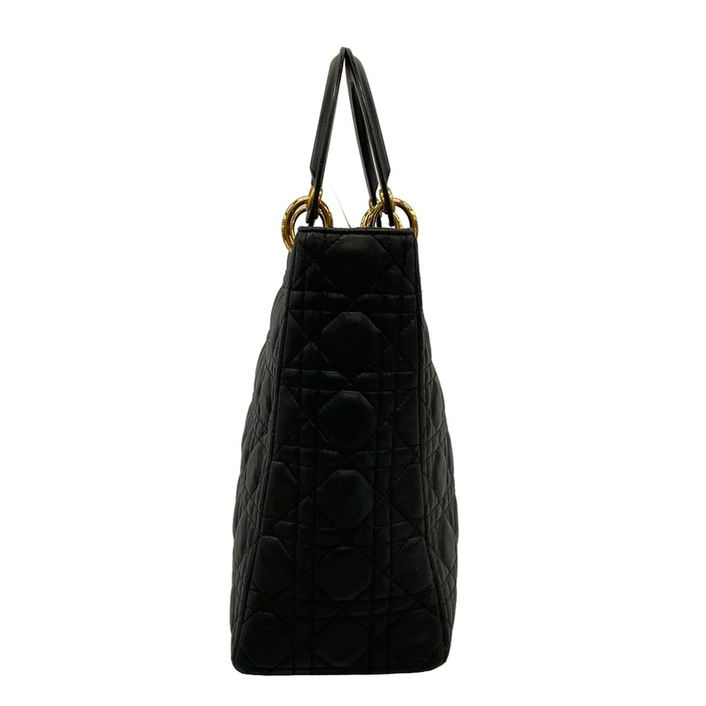 Dior Handbag Lady Large Bag Black Lambskin — view 2