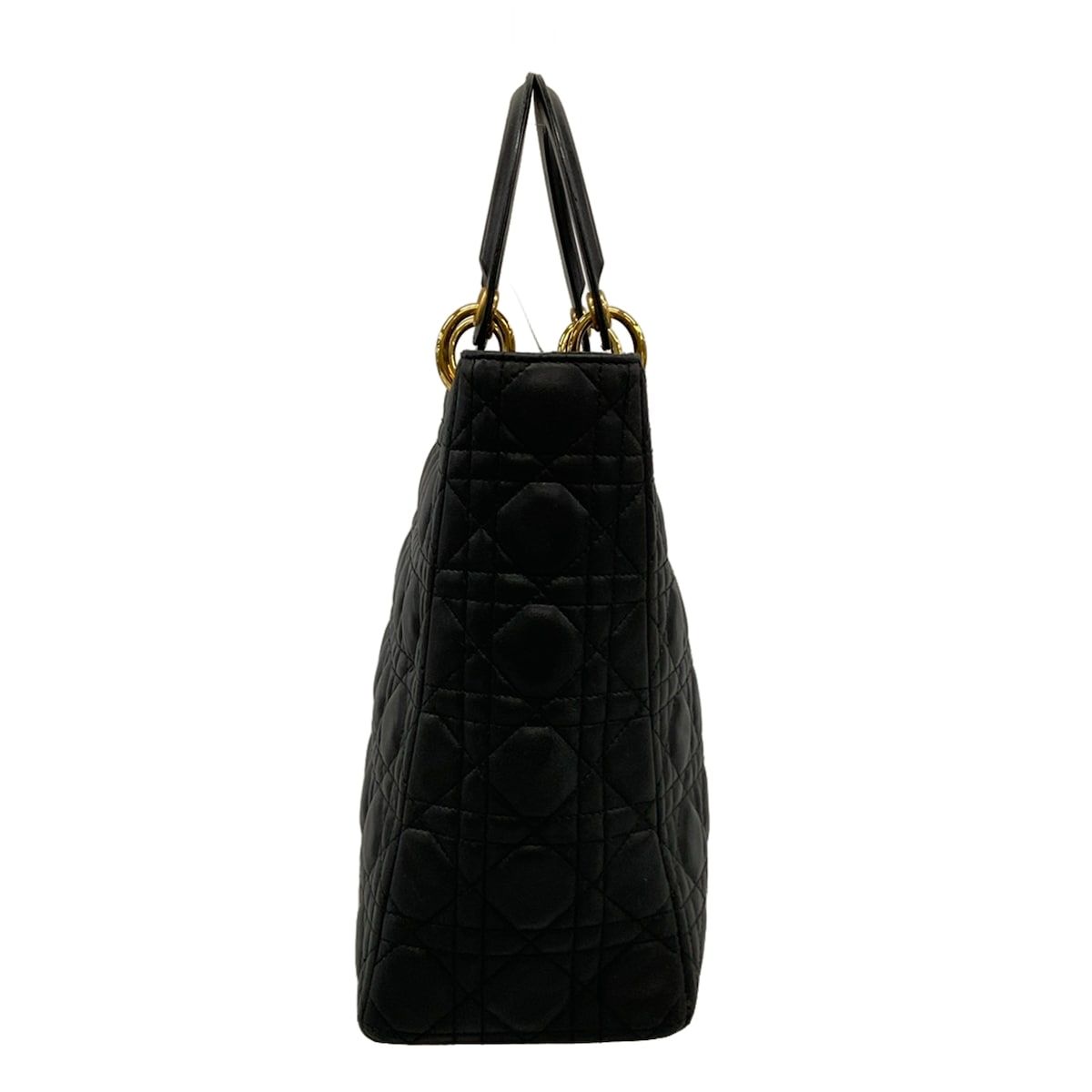 Dior Handbag Lady Large Bag Black Lambskin — view 2