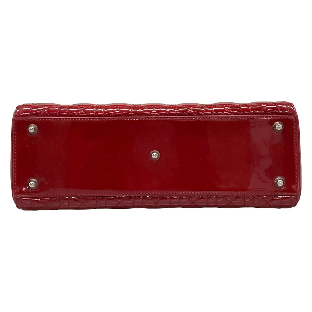 Dior Handbag Lady Large Bag Red Leather — view 5