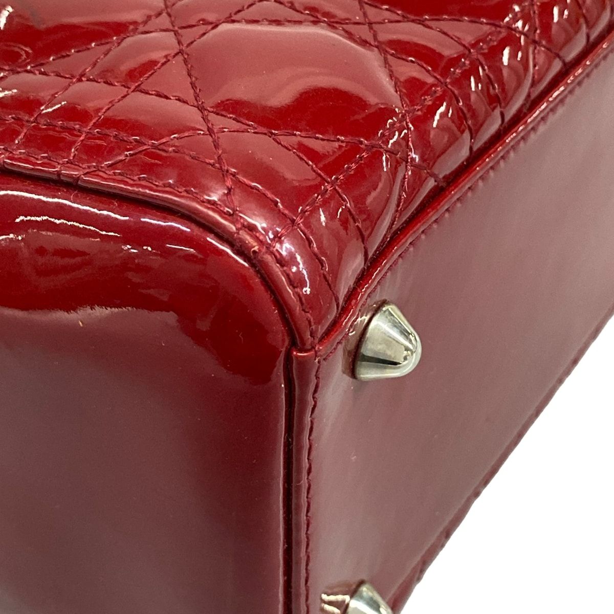 Dior Handbag Lady Large Bag Red Leather — view 6