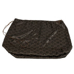 Gucci Shoulder Bag Horsebit Sherry GG Pattern Black Leather — view 8