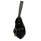 Gucci Shoulder Bag Horsebit Sherry GG Pattern Black Leather — view 4