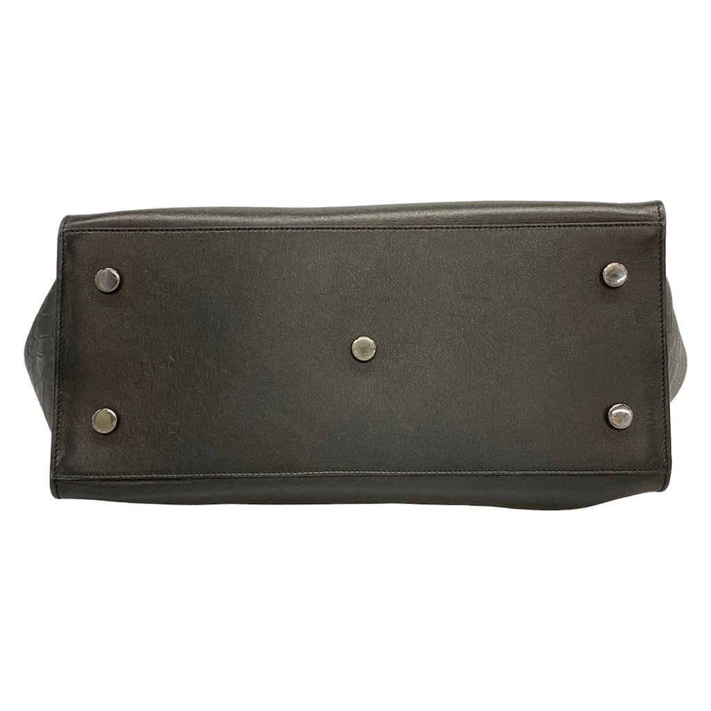 Saint Laurent Paris Handbag Downtown Cabas Black Embossed Leather — view 5
