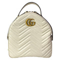 Gucci Backpack GG Marmont Ivory Leather