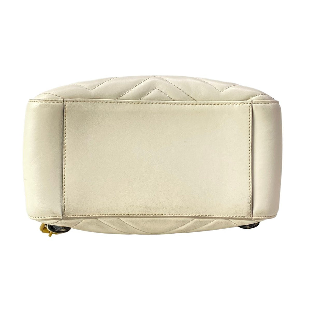 Gucci Backpack GG Marmont Ivory Leather — view 5