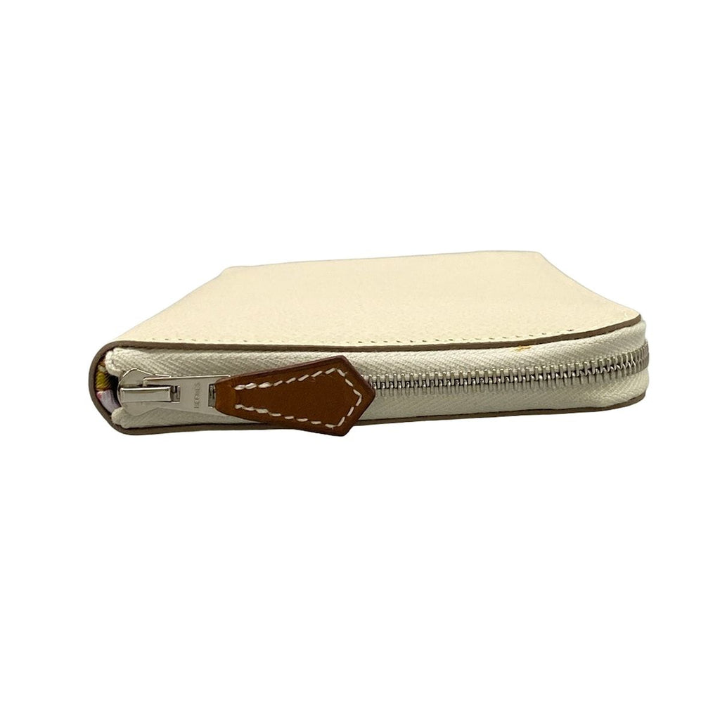 Hermes Wallet Azap Long Silk in Cles Move Perlee Silver Zip Around — view 9