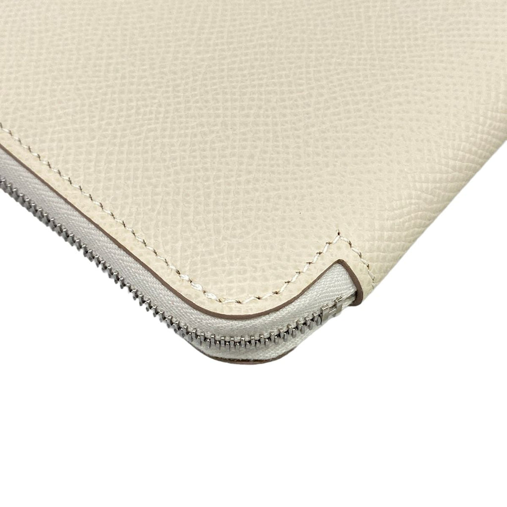 Hermes Wallet Azap Long Silk in Cles Move Perlee Silver Zip Around — view 7