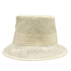 Dior Hat 57 D-bobby Bob Hat D-lace Ivory Lace Cotton — view 3