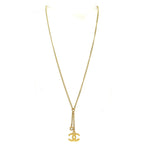 Chanel Necklace CC Logo Gold Clear — view 2