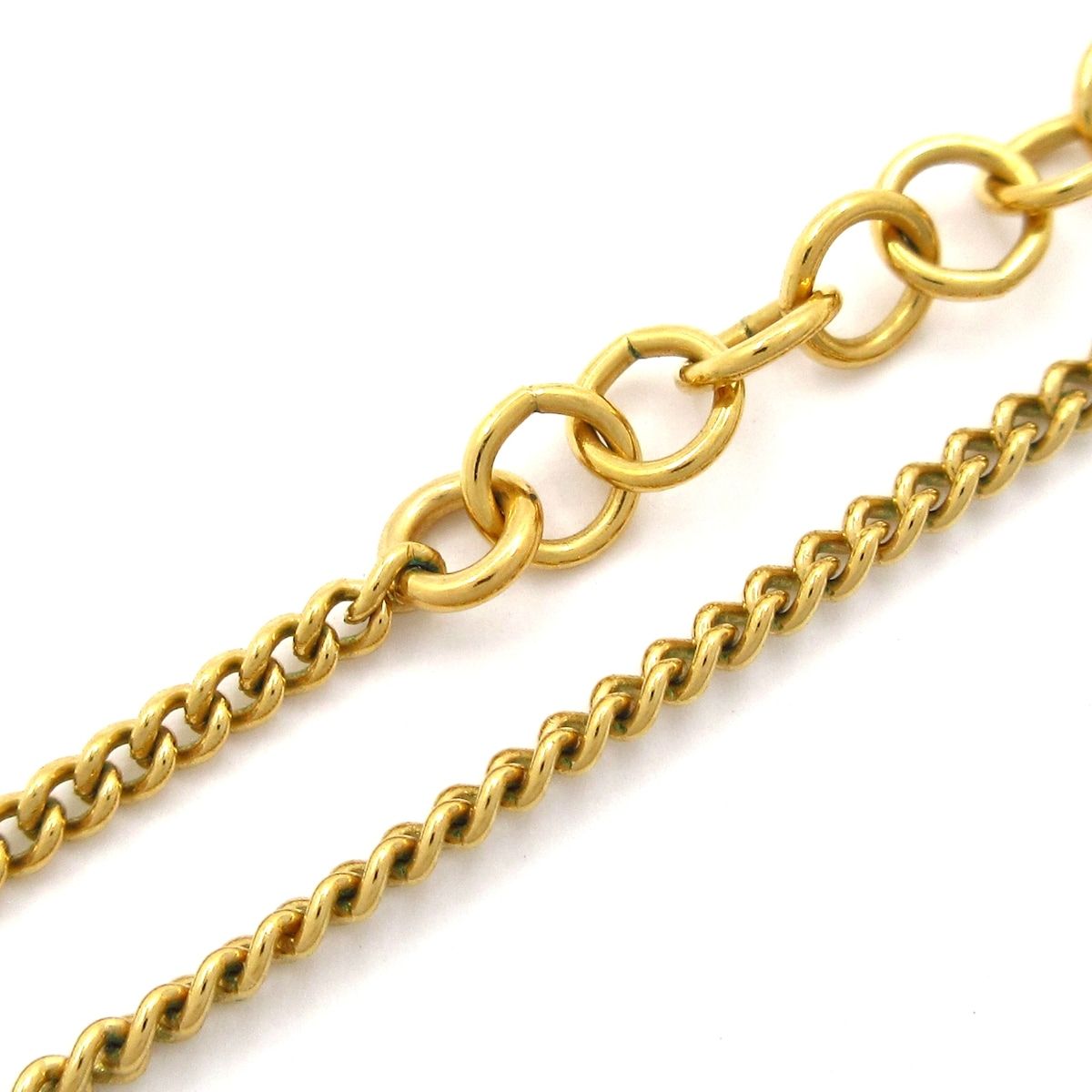 Chanel Necklace CC Logo Gold Clear — view 6
