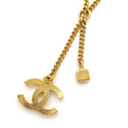 Chanel Necklace CC Logo Gold Clear — view 3