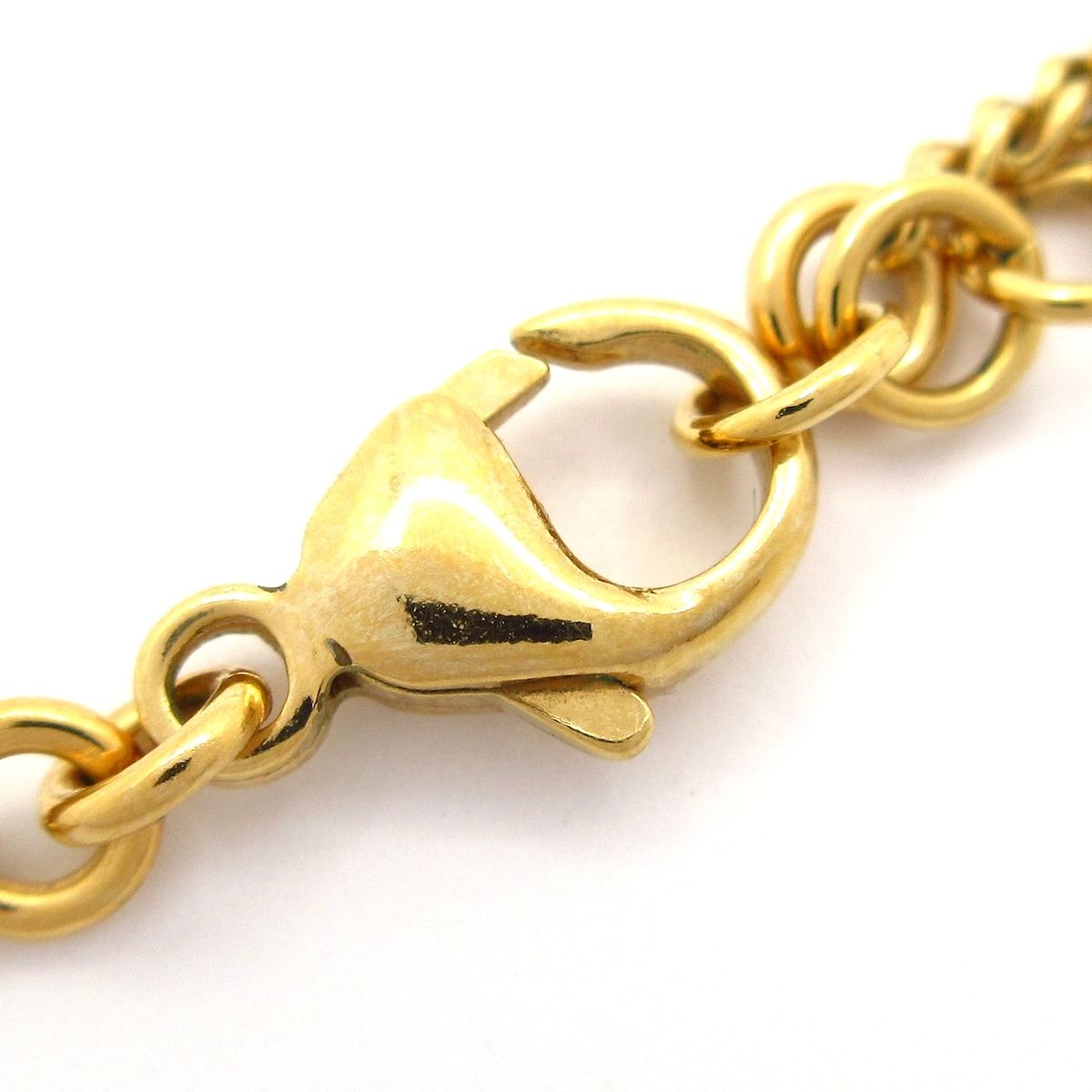 Chanel Necklace CC Logo Gold Clear — view 4