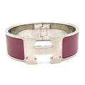 Hermes Bangle Clic Clac Silver Purple Bracelet