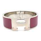 Hermes Bangle Clic Clac Silver Purple Bracelet