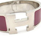 Hermes Bangle Clic Clac Silver Purple Bracelet — view 5