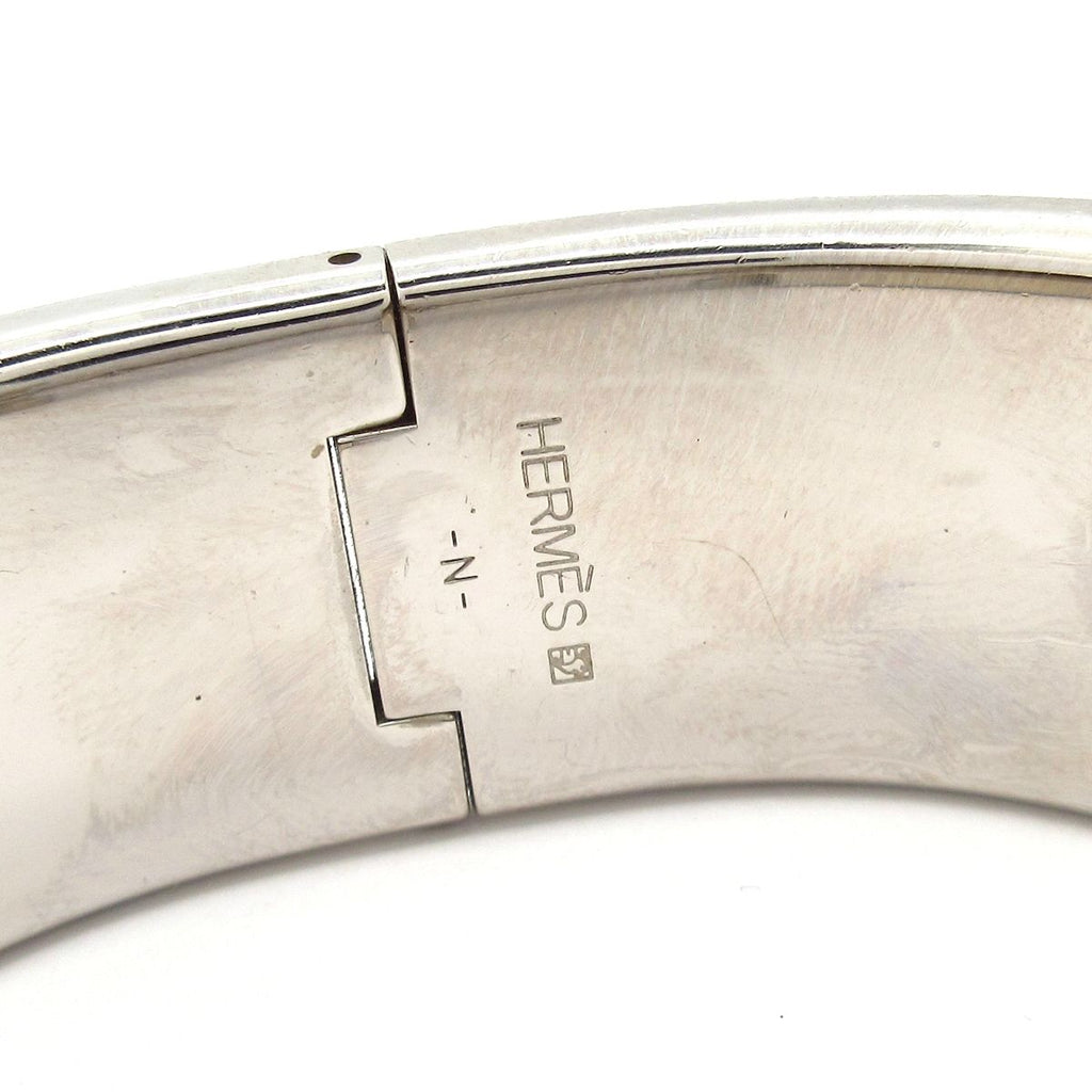 Hermes Bangle Clic Clac Silver Purple Bracelet — view 4