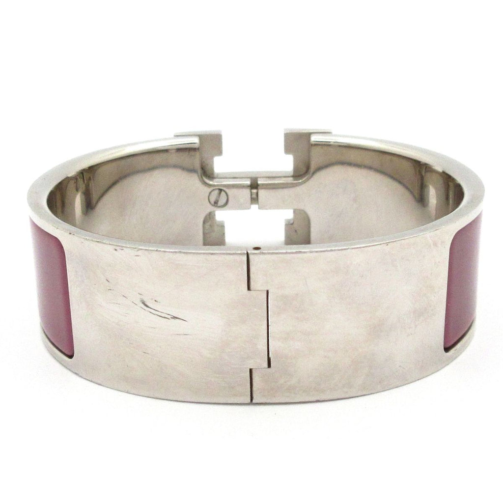 Hermes Bangle Clic Clac Silver Purple Bracelet — view 3