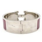 Hermes Bangle Clic Clac Silver Purple Bracelet — view 3