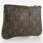 Louis Vuitton Pochette Pratt Monogram Perfo Canvas Vert Brown Pouch — view 3