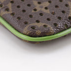 Louis Vuitton Pochette Pratt Monogram Perfo Canvas Vert Brown Pouch — view 4