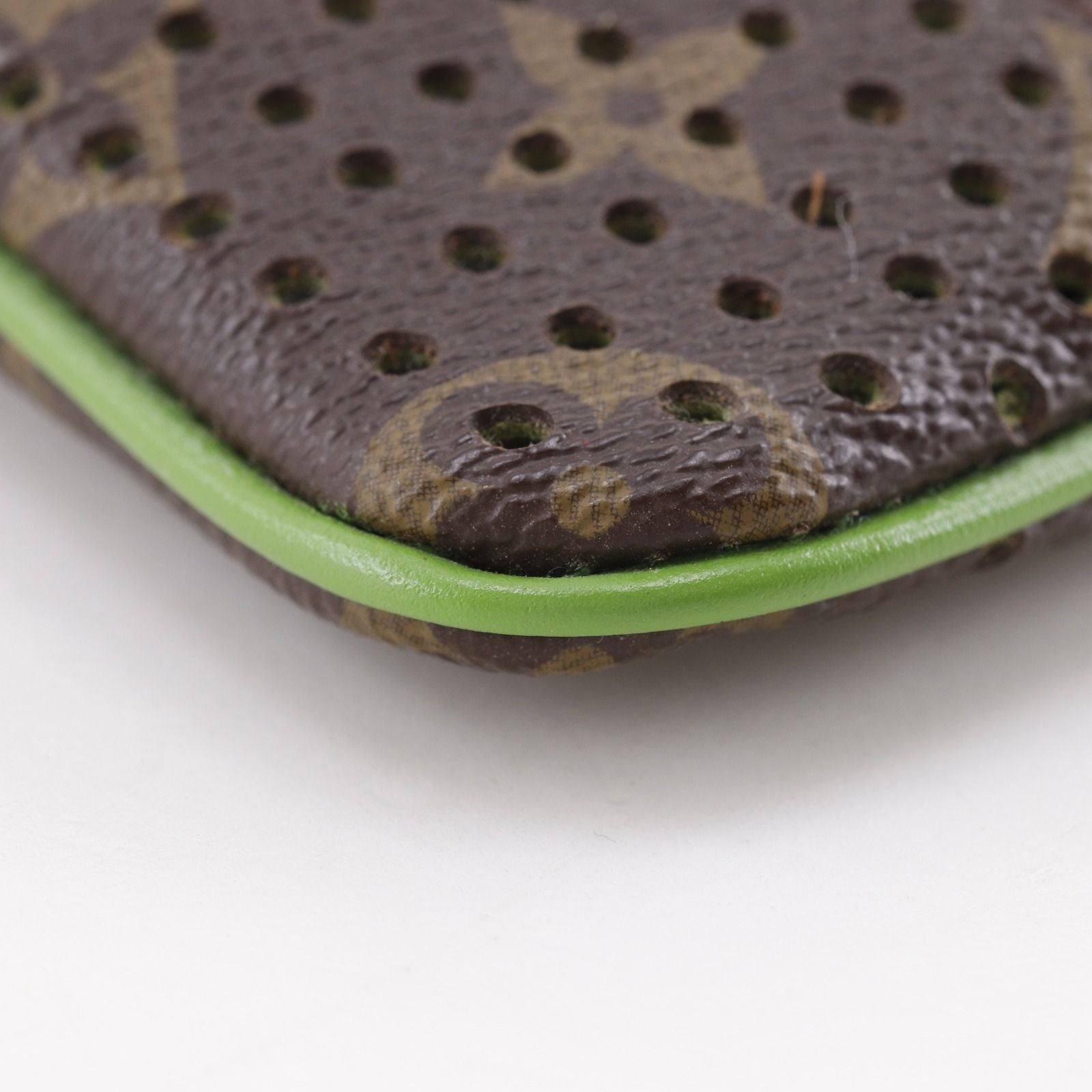 Louis Vuitton Pochette Pratt Monogram Perfo Canvas Vert Brown Pouch — view 4