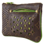 Louis Vuitton Pochette Pratt Monogram Perfo Canvas Vert Brown Pouch — view 2