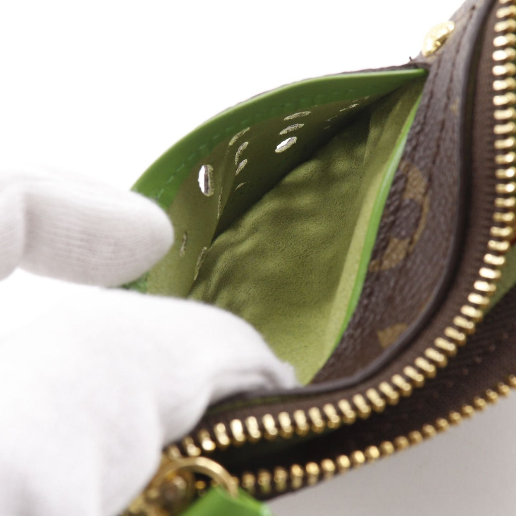 Louis Vuitton Pochette Pratt Monogram Perfo Canvas Vert Brown Pouch — view 7