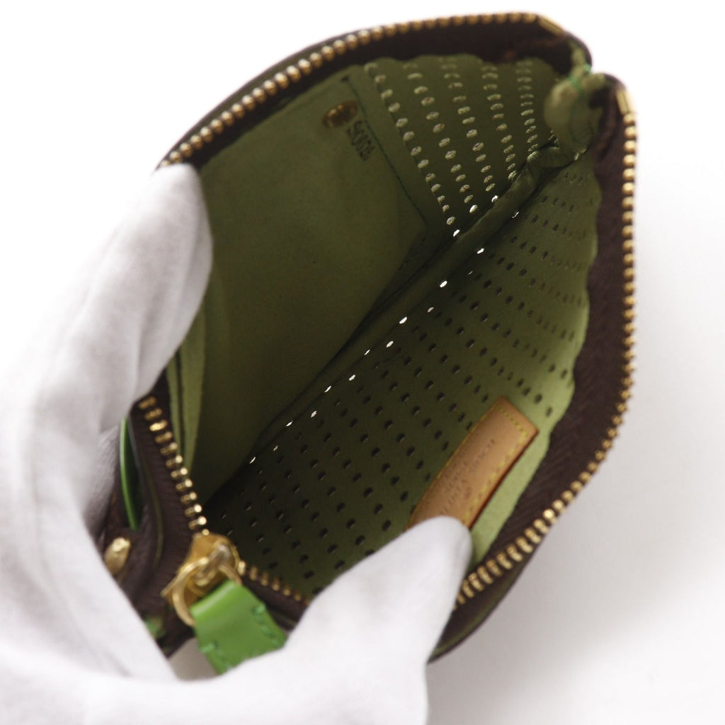 Louis Vuitton Pochette Pratt Monogram Perfo Canvas Vert Brown Pouch — view 6