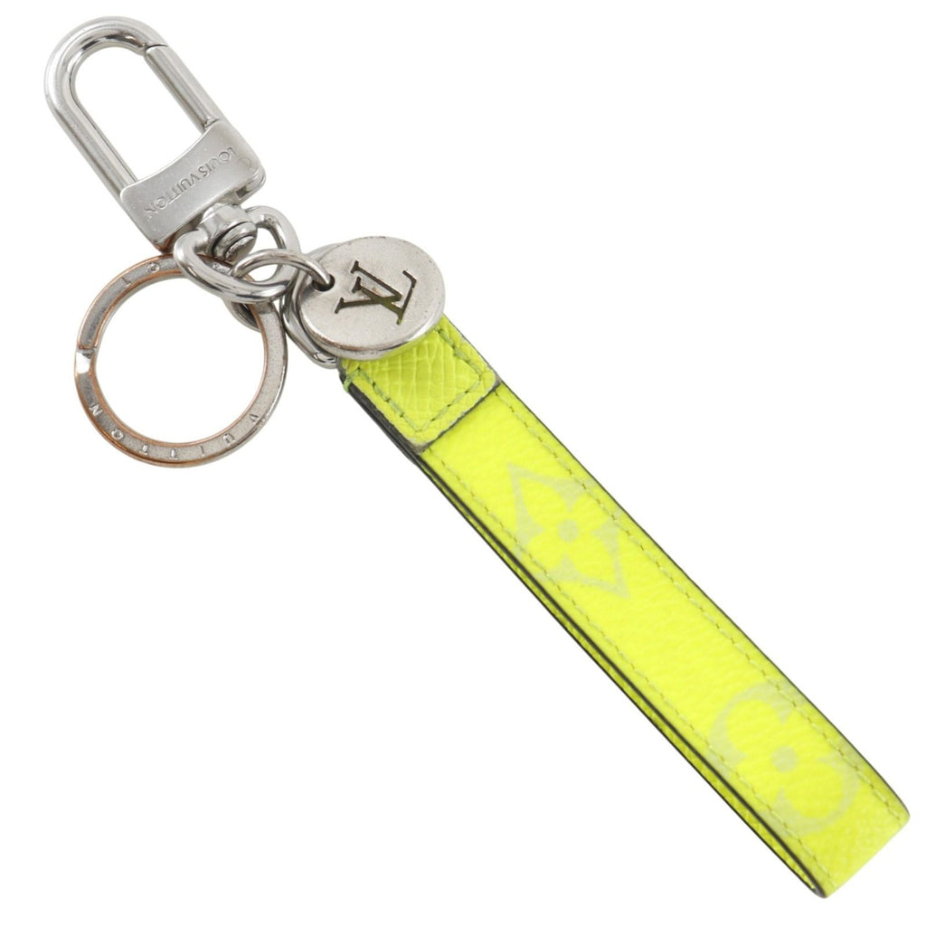 Louis Vuitton Key Holder Slim Dragonne Taigarama Monogram Canvas Taiga Yellow