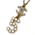 Chanel Necklace Gold Clear