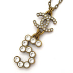 Chanel Necklace Gold Clear