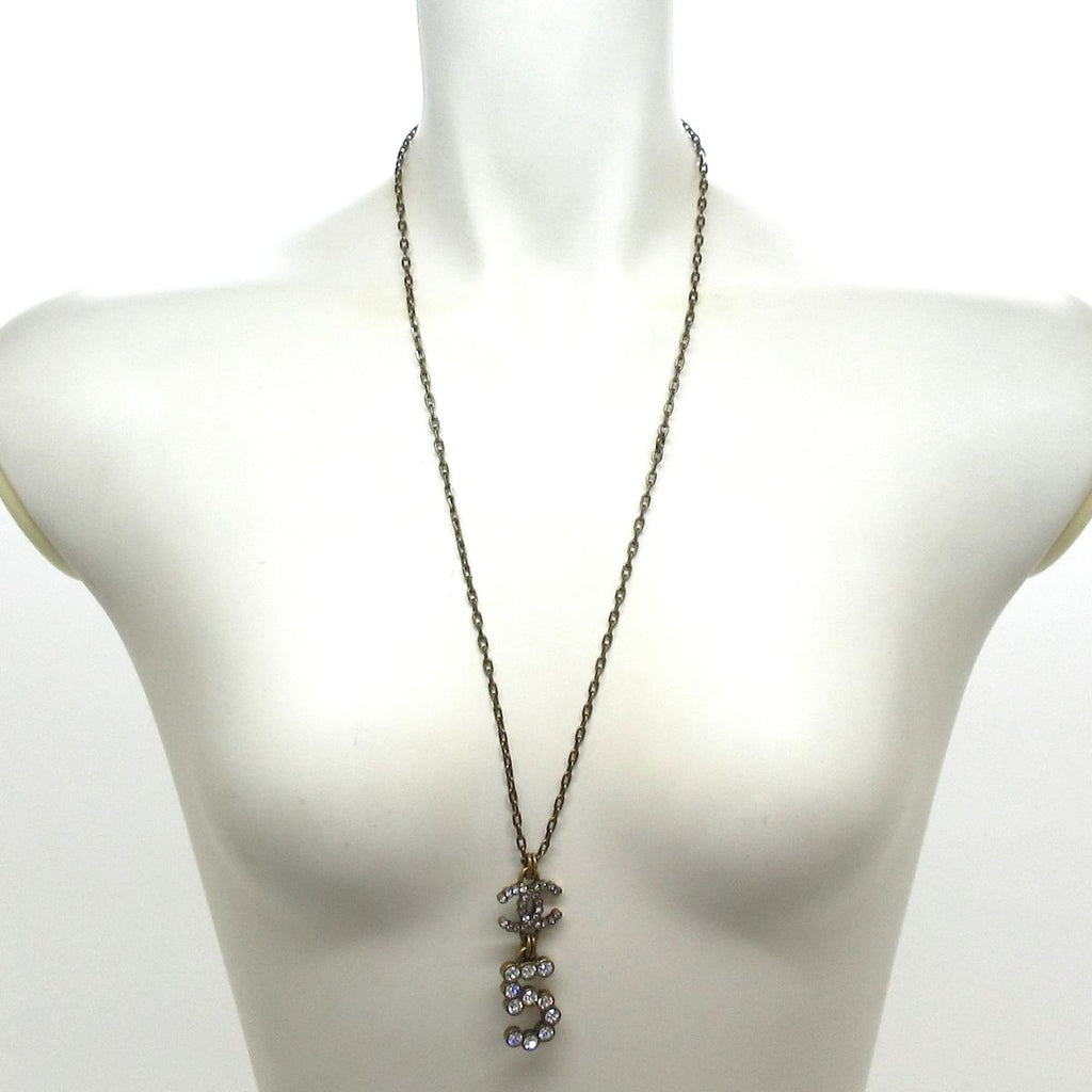 Chanel Necklace Gold Clear — view 2