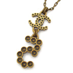 Chanel Necklace Gold Clear — view 3