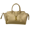 Saint Laurent Paris Handbag Baby Downtown Cabas Beige Leather