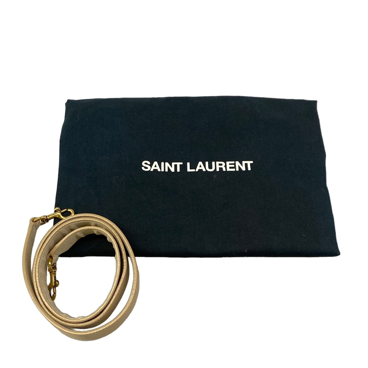 Saint Laurent Paris Handbag Baby Downtown Cabas Beige Leather — view 8
