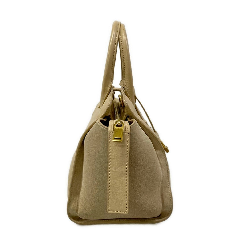 Saint Laurent Paris Handbag Baby Downtown Cabas Beige Leather — view 2