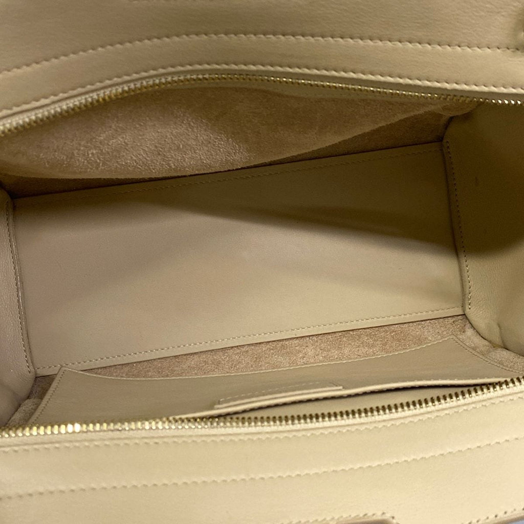 Saint Laurent Paris Handbag Baby Downtown Cabas Beige Leather — view 7
